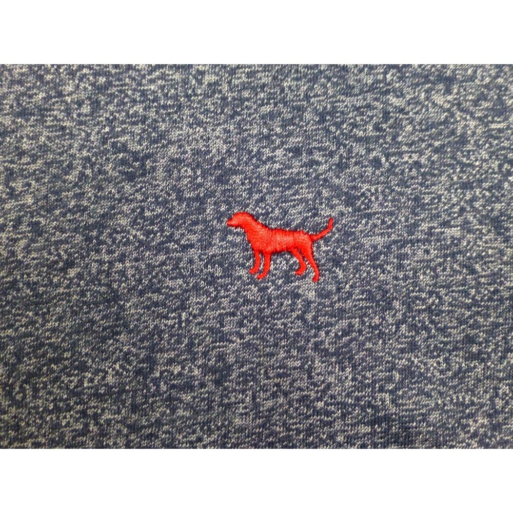 Simply Southern Outfitters XL Mens Heathered Blue Polo Shirt Red Dog Logo - Picture 4 of 12